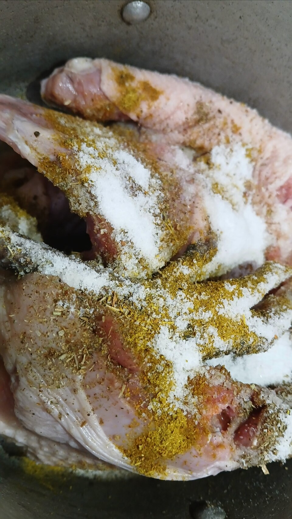 Chicken curry cut